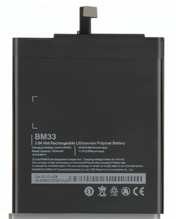 Xiaomi Replacement Battery BM33 /For Xiaomi Mi 4i/ Mi 4i/ High Quality Phone Battery/ 3030 mAh